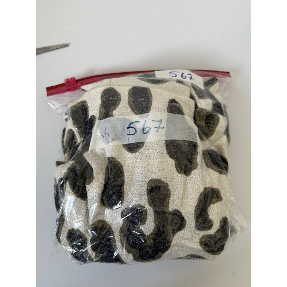 Women's Susan Graver Open Front Long Sleeve Animal Print Cardigan Beige Size XS - Picture 9 of 9